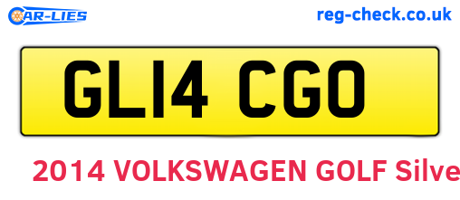 GL14CGO are the vehicle registration plates.