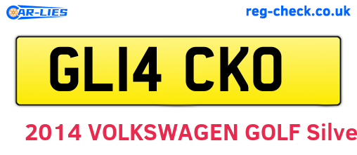 GL14CKO are the vehicle registration plates.