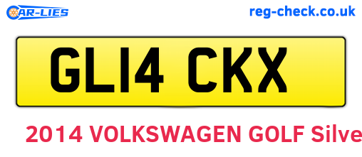 GL14CKX are the vehicle registration plates.