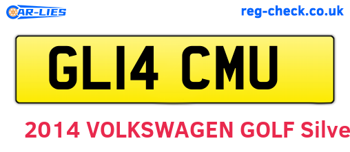 GL14CMU are the vehicle registration plates.
