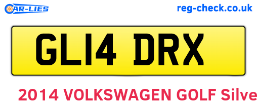 GL14DRX are the vehicle registration plates.