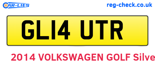 GL14UTR are the vehicle registration plates.