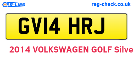 GV14HRJ are the vehicle registration plates.