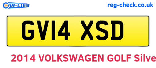 GV14XSD are the vehicle registration plates.