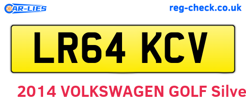 LR64KCV are the vehicle registration plates.