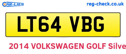 LT64VBG are the vehicle registration plates.