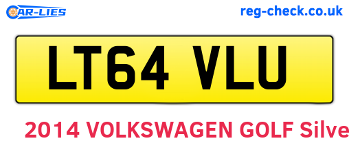 LT64VLU are the vehicle registration plates.