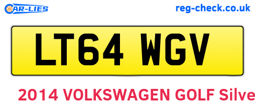 LT64WGV are the vehicle registration plates.