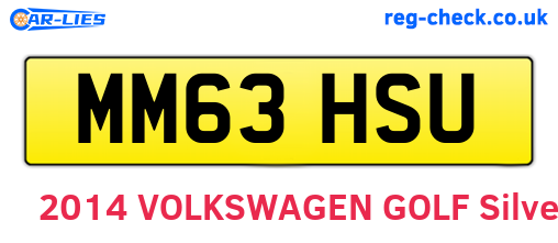 MM63HSU are the vehicle registration plates.