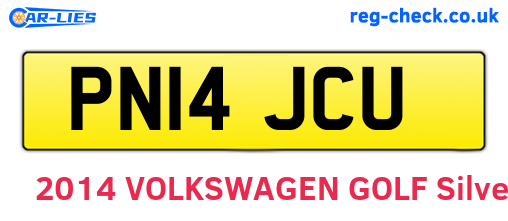 PN14JCU are the vehicle registration plates.