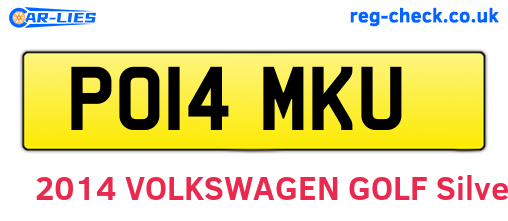 PO14MKU are the vehicle registration plates.