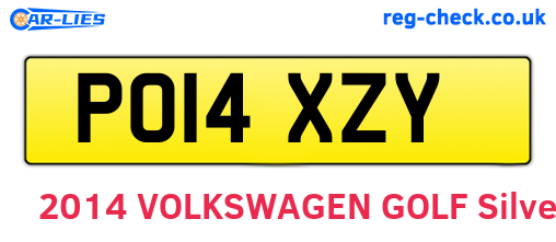 PO14XZY are the vehicle registration plates.