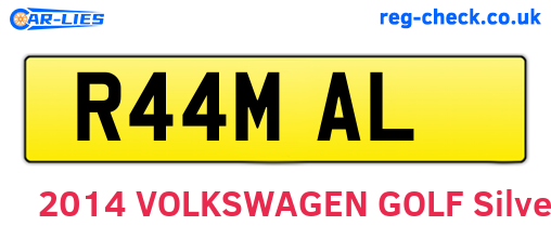 R44MAL are the vehicle registration plates.