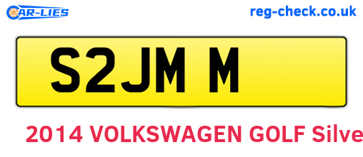 S2JMM are the vehicle registration plates.