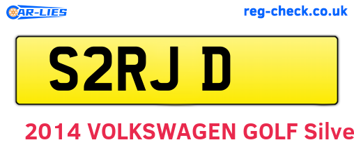 S2RJD are the vehicle registration plates.