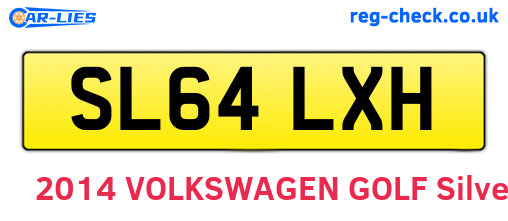 SL64LXH are the vehicle registration plates.