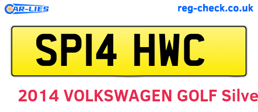SP14HWC are the vehicle registration plates.