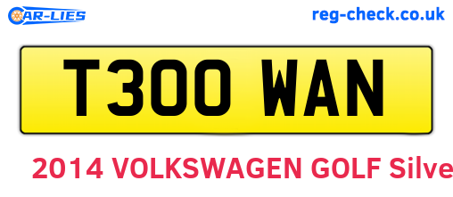T300WAN are the vehicle registration plates.