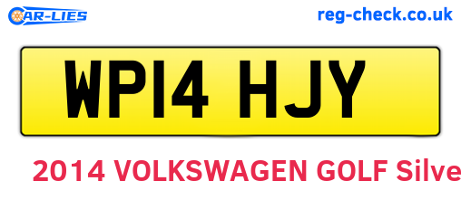 WP14HJY are the vehicle registration plates.