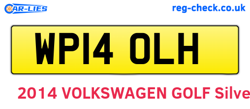 WP14OLH are the vehicle registration plates.