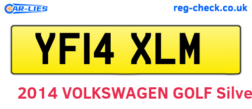 YF14XLM are the vehicle registration plates.