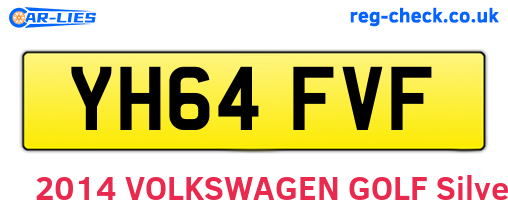 YH64FVF are the vehicle registration plates.