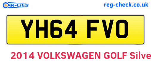 YH64FVO are the vehicle registration plates.