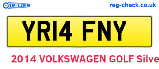 YR14FNY are the vehicle registration plates.