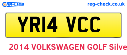 YR14VCC are the vehicle registration plates.
