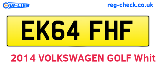 EK64FHF are the vehicle registration plates.