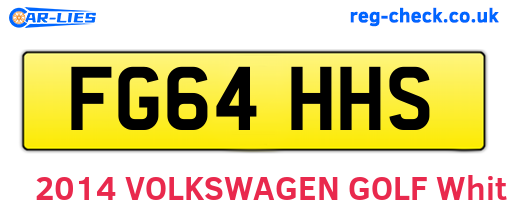 FG64HHS are the vehicle registration plates.