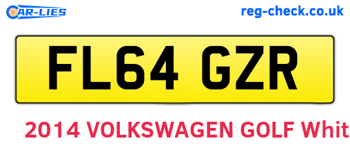 FL64GZR are the vehicle registration plates.