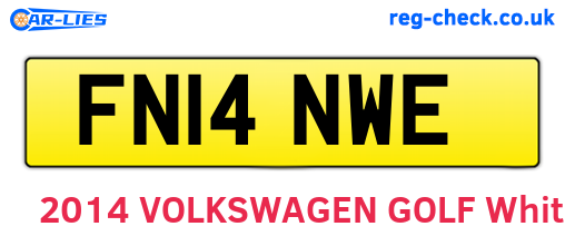 FN14NWE are the vehicle registration plates.