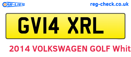 GV14XRL are the vehicle registration plates.