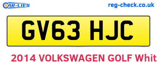 GV63HJC are the vehicle registration plates.