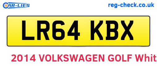 LR64KBX are the vehicle registration plates.
