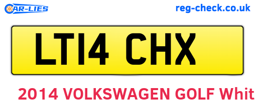 LT14CHX are the vehicle registration plates.