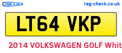 LT64VKP are the vehicle registration plates.