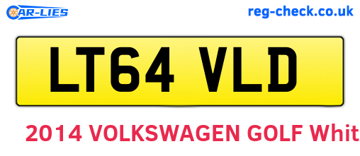 LT64VLD are the vehicle registration plates.