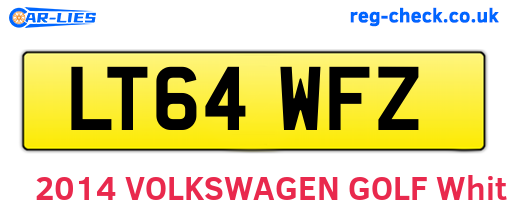LT64WFZ are the vehicle registration plates.