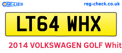 LT64WHX are the vehicle registration plates.