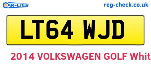 LT64WJD are the vehicle registration plates.