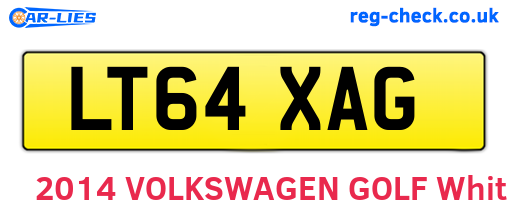 LT64XAG are the vehicle registration plates.