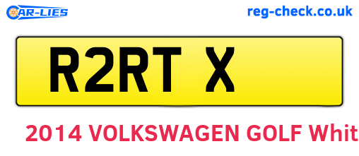 R2RTX are the vehicle registration plates.