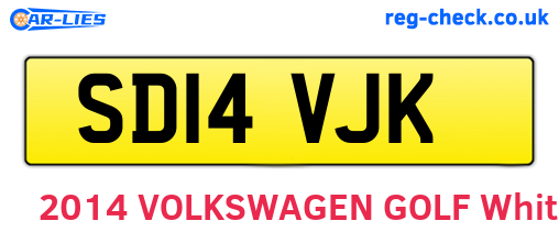 SD14VJK are the vehicle registration plates.