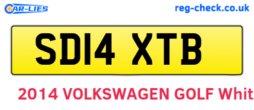 SD14XTB are the vehicle registration plates.
