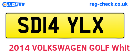 SD14YLX are the vehicle registration plates.