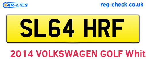 SL64HRF are the vehicle registration plates.