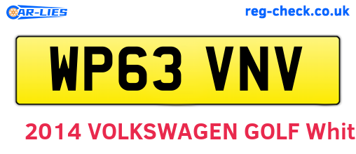 WP63VNV are the vehicle registration plates.