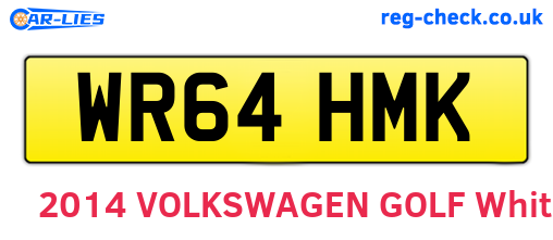WR64HMK are the vehicle registration plates.